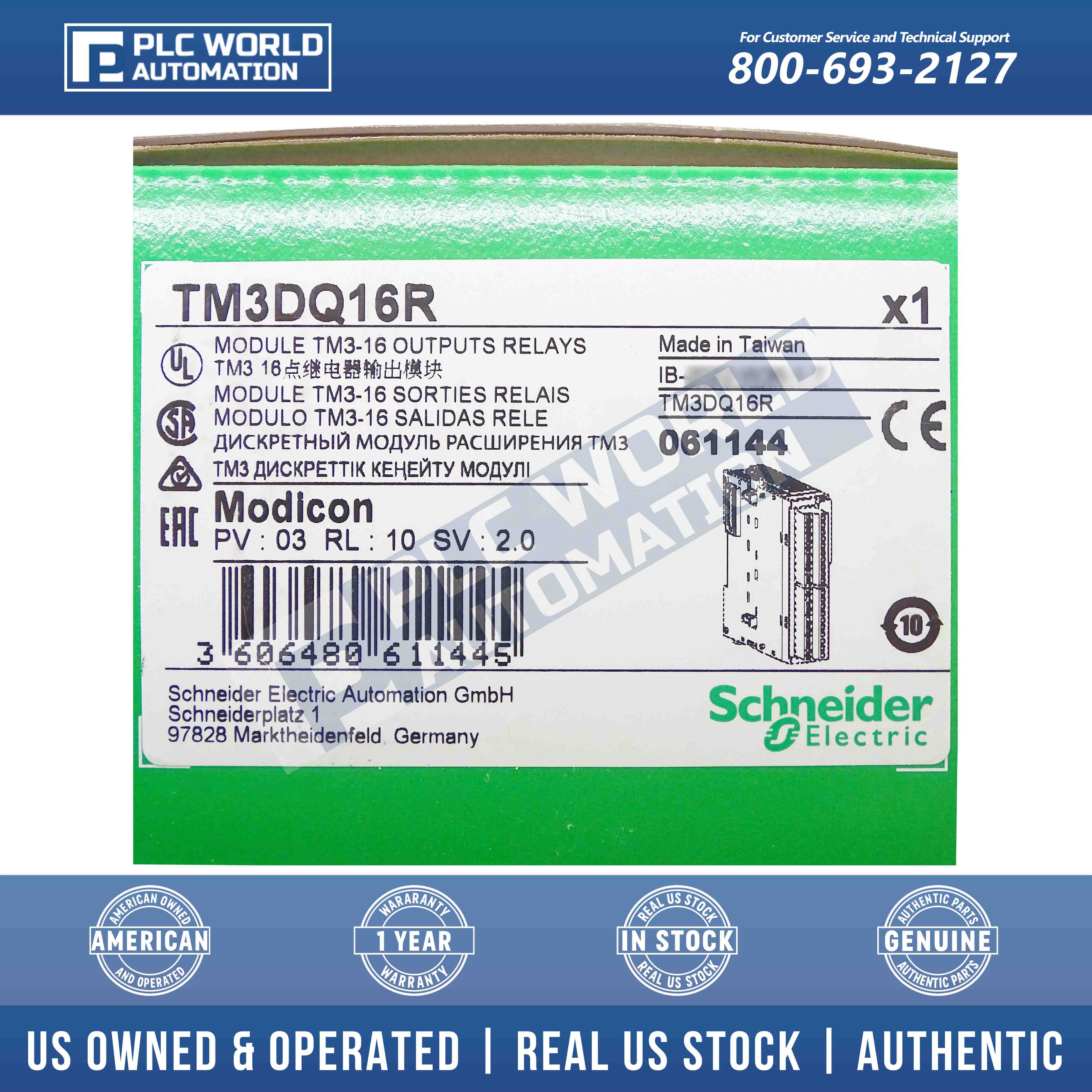 New In Box SCHNEIDER TM3DQ16R Output Module New In Box SCHNEIDER TM3DQ16R Output Module